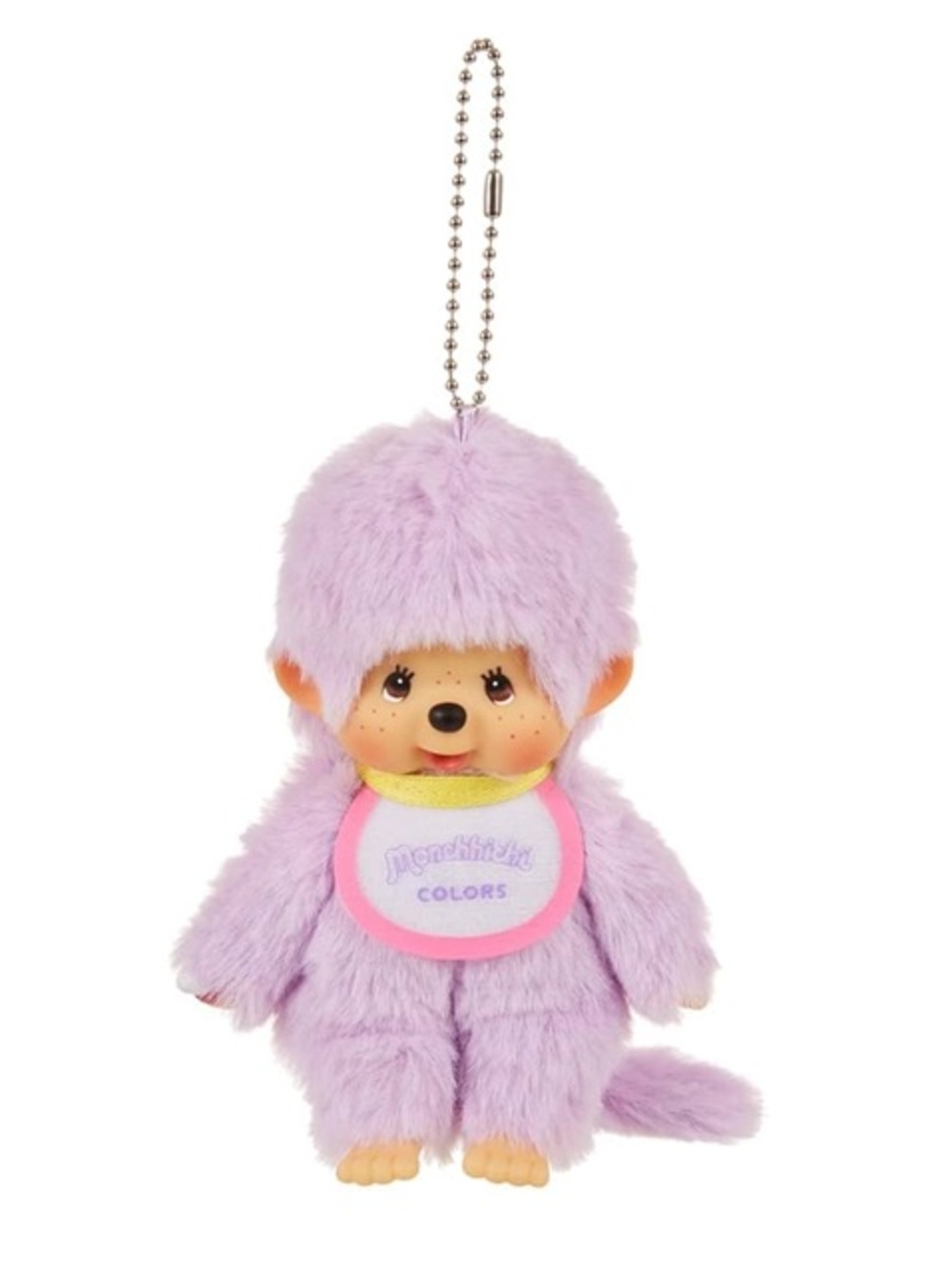 BNWT Japan Sekiguchi Monchhichi COLORS Plush Keychain โ Pastel Purple